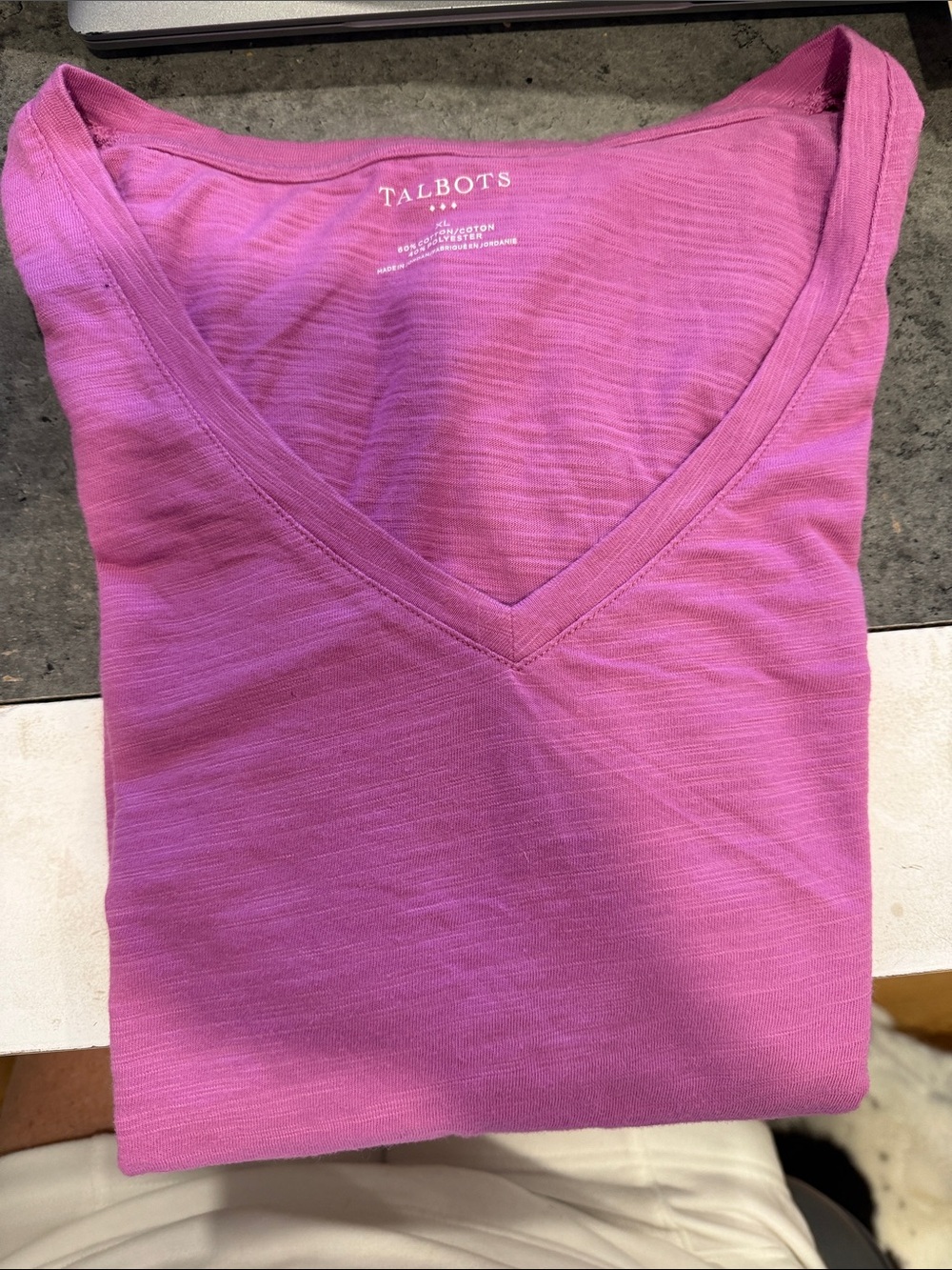 Talbots Pink V-Neck Tank Top